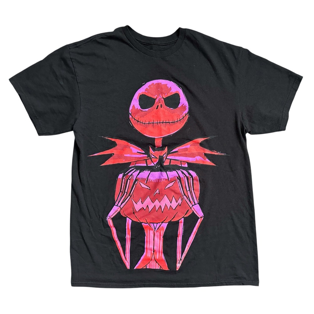 Tim Burton's‎ The Nightmare Before Christmas Jack Skellington Pumpkin Shirt Sz M
